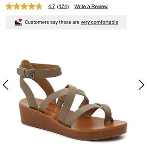 NEVER WORN! Lucky Brand Hoami Wedge Sandal
